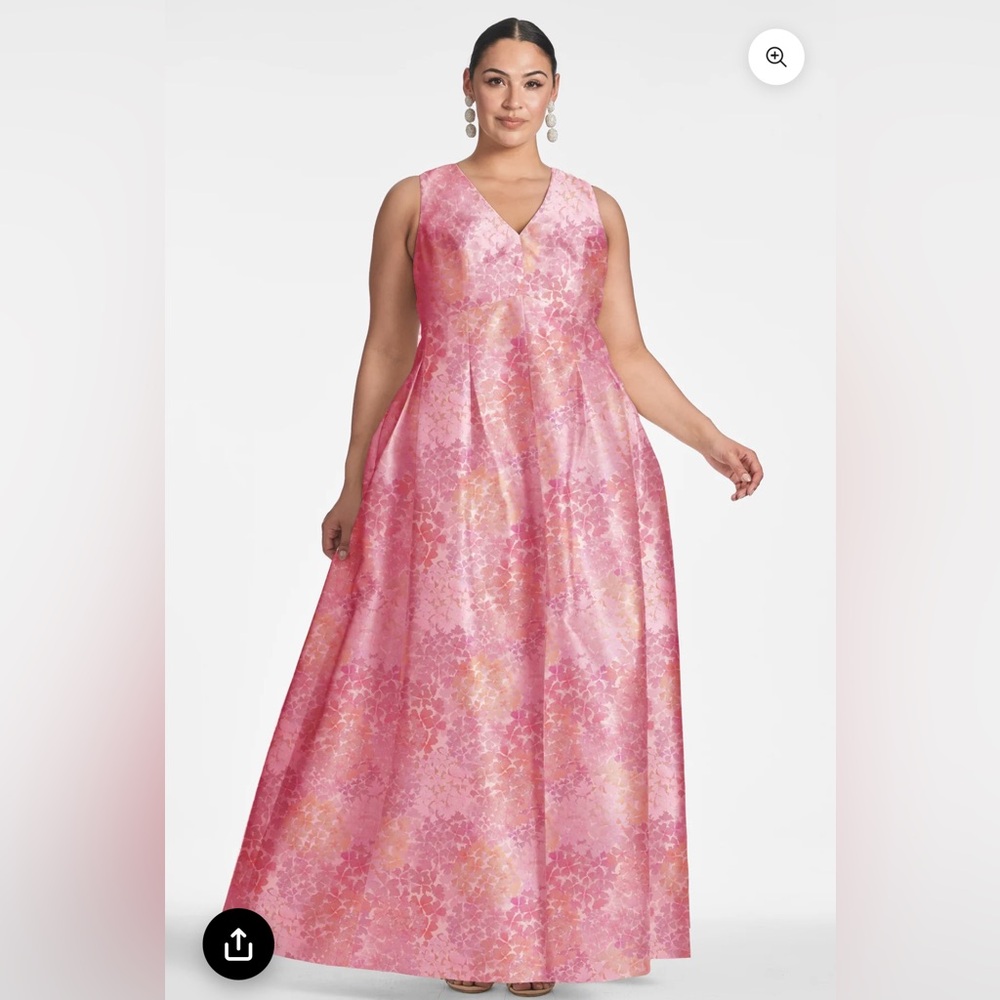 Sachin + Babi Brooke Floral Maxi Gown - light sunset hydrangea - Picture 2 of 14